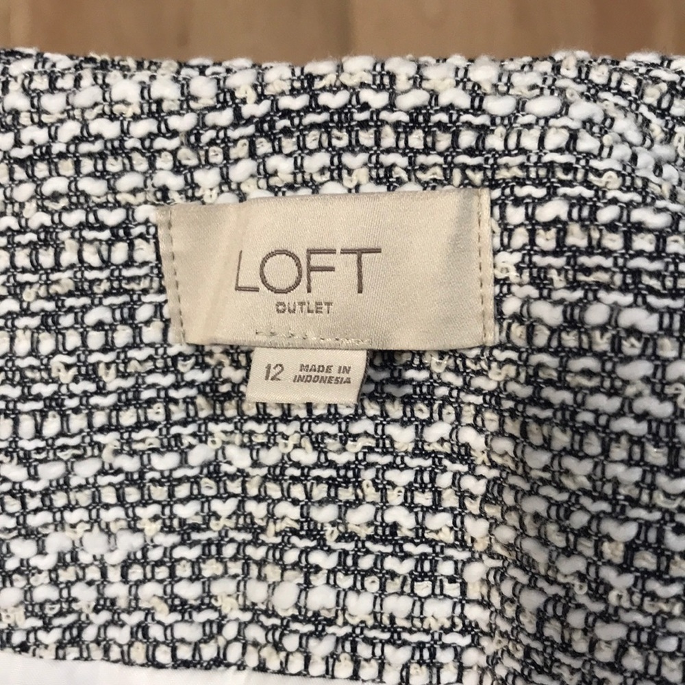 LOFT Gray Ruffle Jacket - Picture 6 of 6